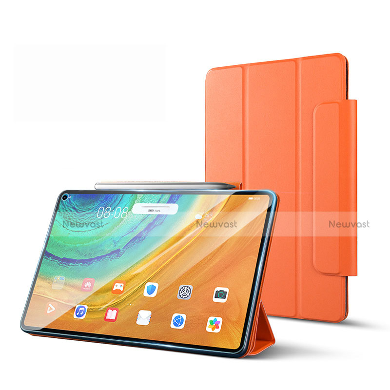 Leather Case Stands Flip Cover L01 Holder for Huawei MatePad Pro 5G 10.8 Orange