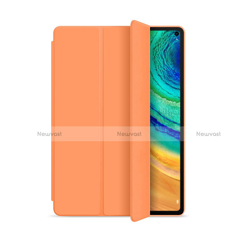 Leather Case Stands Flip Cover L01 Holder for Huawei MatePad Pro Orange