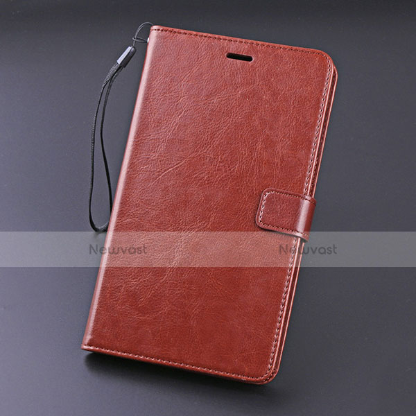 Leather Case Stands Flip Cover L01 Holder for Huawei MediaPad X2 Brown