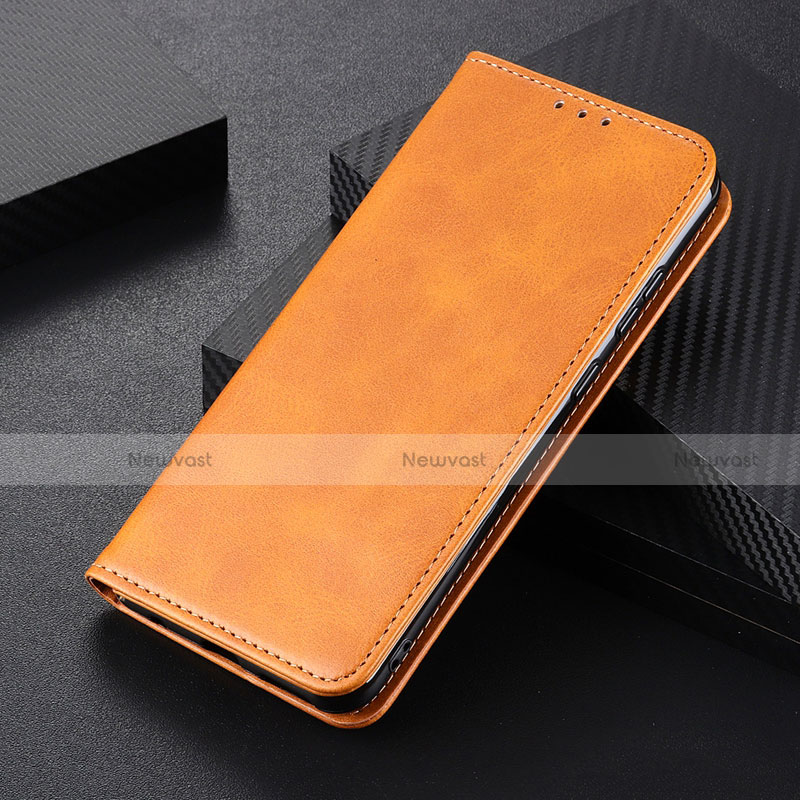 Leather Case Stands Flip Cover L01 Holder for Huawei P Smart (2020) Orange