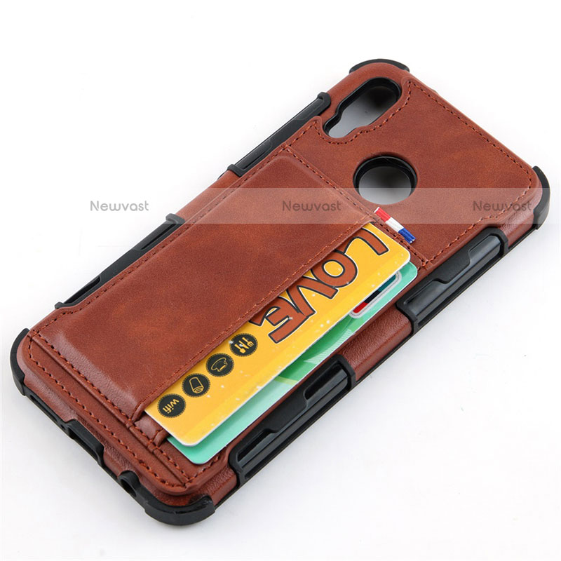 Leather Case Stands Flip Cover L01 Holder for Huawei P20 Lite