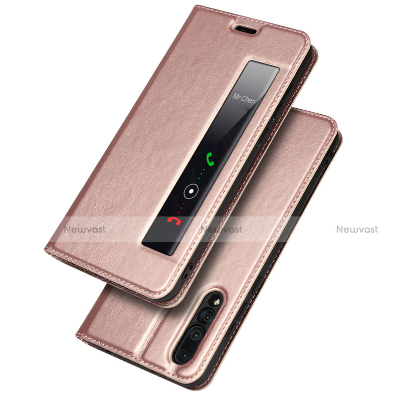 Leather Case Stands Flip Cover L01 Holder for Huawei P20 Pro