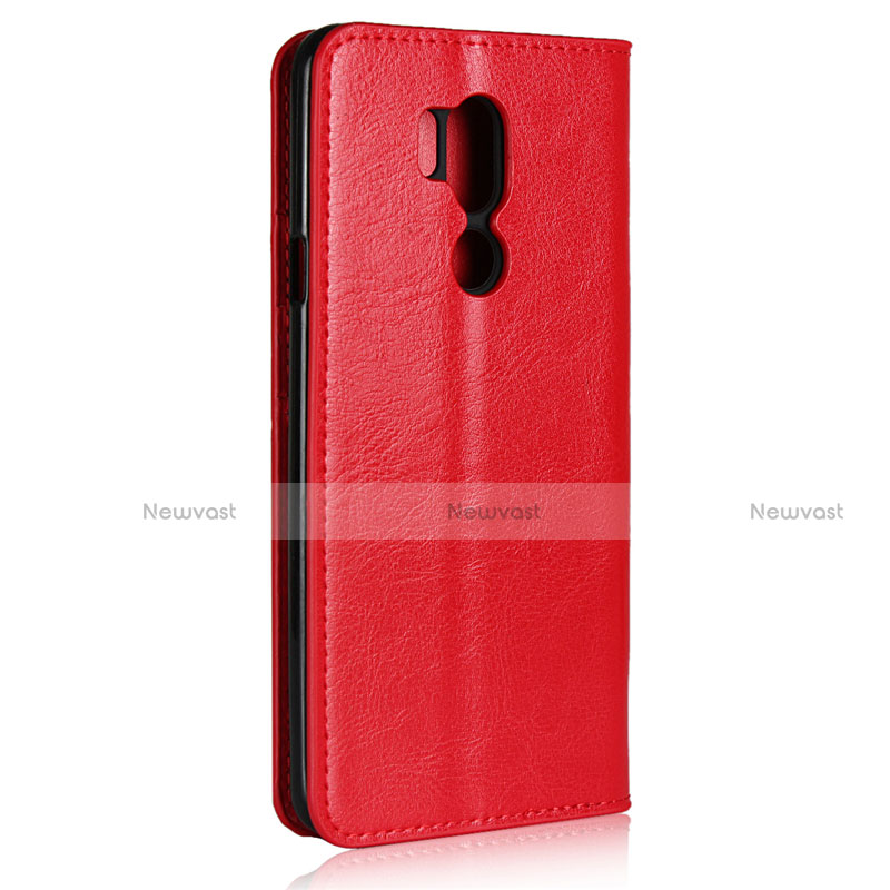 Leather Case Stands Flip Cover L01 Holder for LG G7