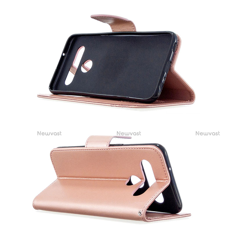 Leather Case Stands Flip Cover L01 Holder for LG K61