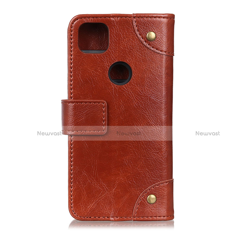 Leather Case Stands Flip Cover L01 Holder for Motorola Moto G9 Power