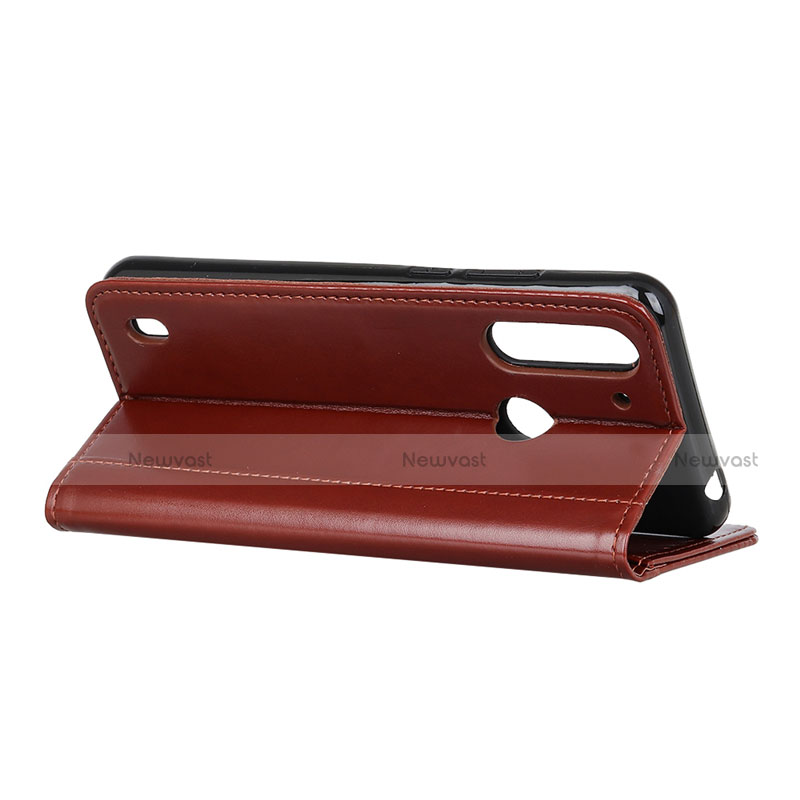 Leather Case Stands Flip Cover L01 Holder for Motorola Moto One Fusion