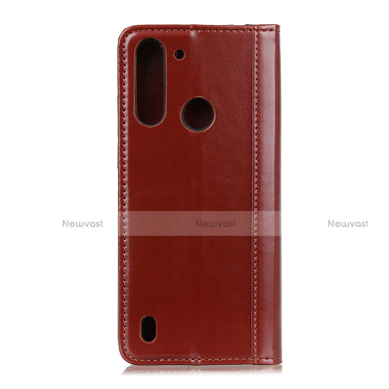Leather Case Stands Flip Cover L01 Holder for Motorola Moto One Fusion
