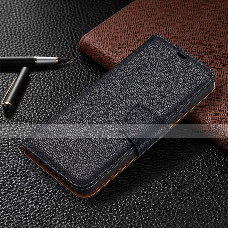 Leather Case Stands Flip Cover L01 Holder for Nokia 3.4 Black