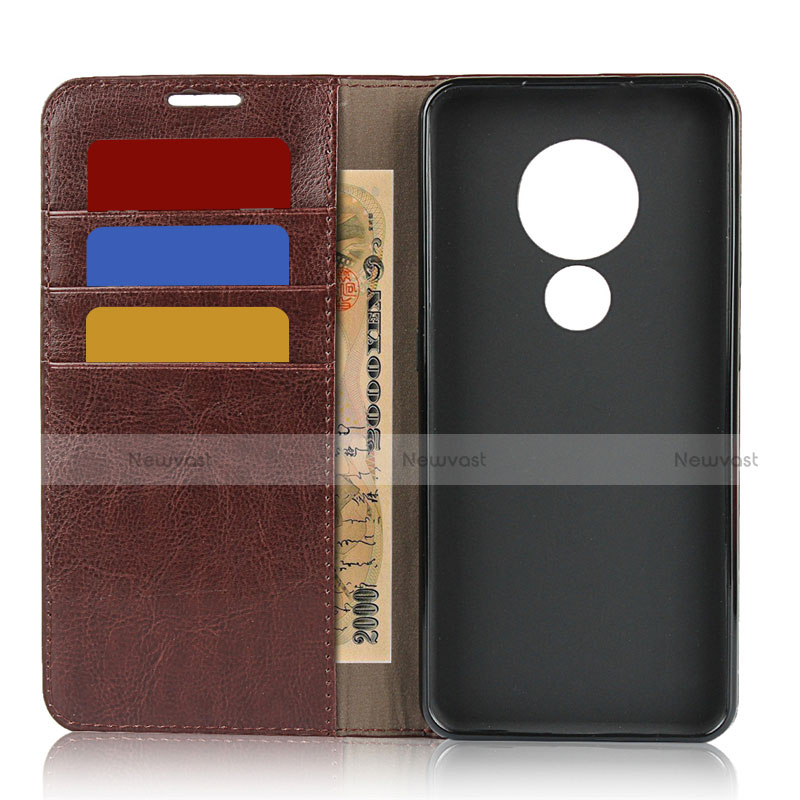 Leather Case Stands Flip Cover L01 Holder for Nokia 7.2