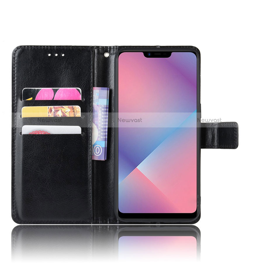 Leather Case Stands Flip Cover L01 Holder for Oppo A12e