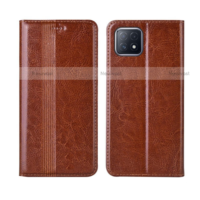 Leather Case Stands Flip Cover L01 Holder for Oppo A72 5G