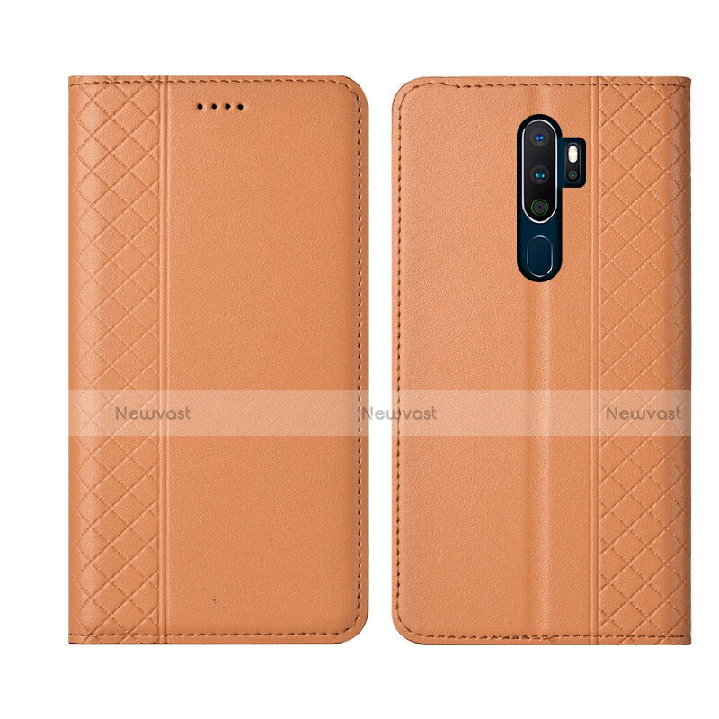 Leather Case Stands Flip Cover L01 Holder for Oppo A9 (2020)