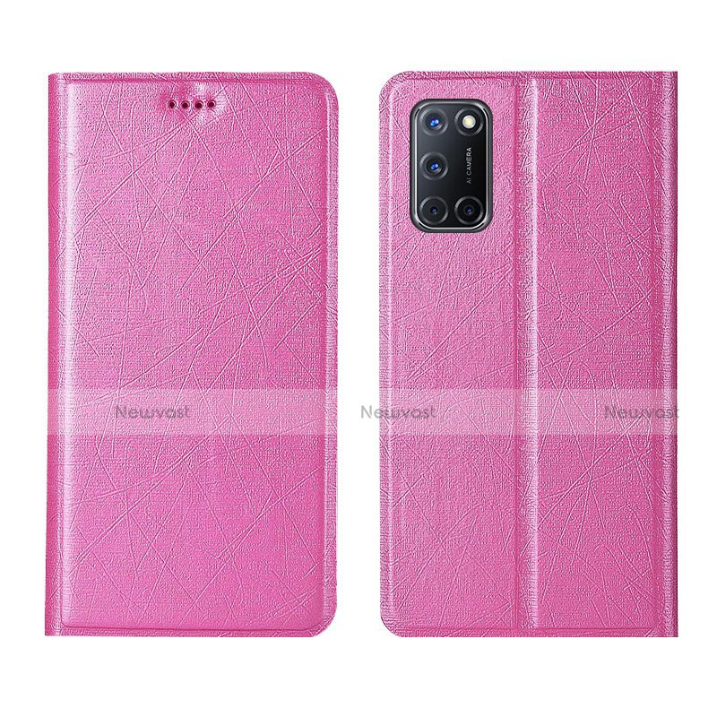 Leather Case Stands Flip Cover L01 Holder for Oppo A92