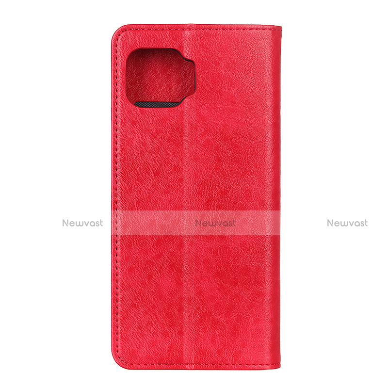 Leather Case Stands Flip Cover L01 Holder for Oppo F17 Pro