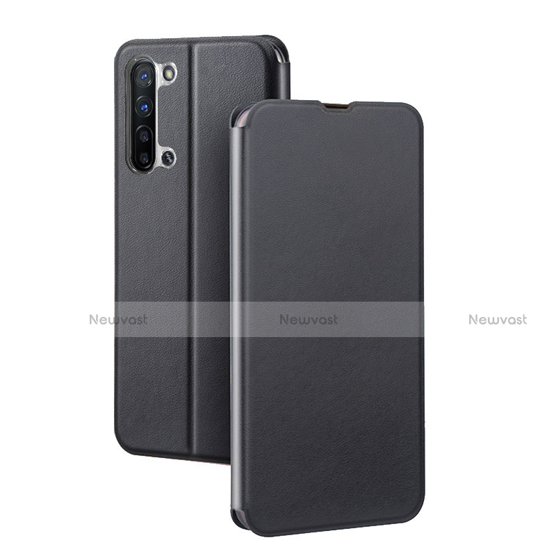 Leather Case Stands Flip Cover L01 Holder for Oppo Find X2 Lite Black
