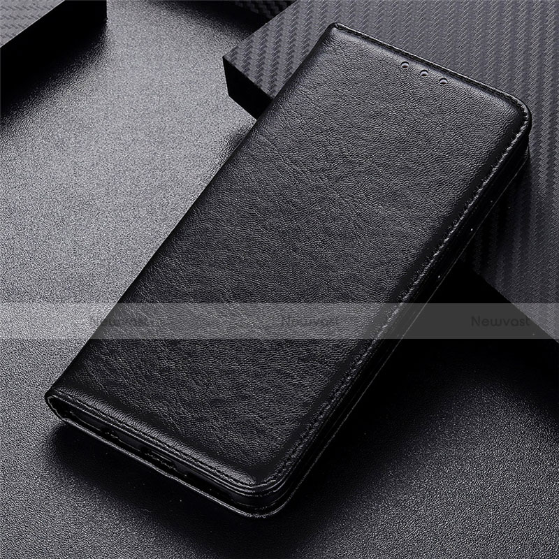 Leather Case Stands Flip Cover L01 Holder for Oppo Reno4 Lite Black