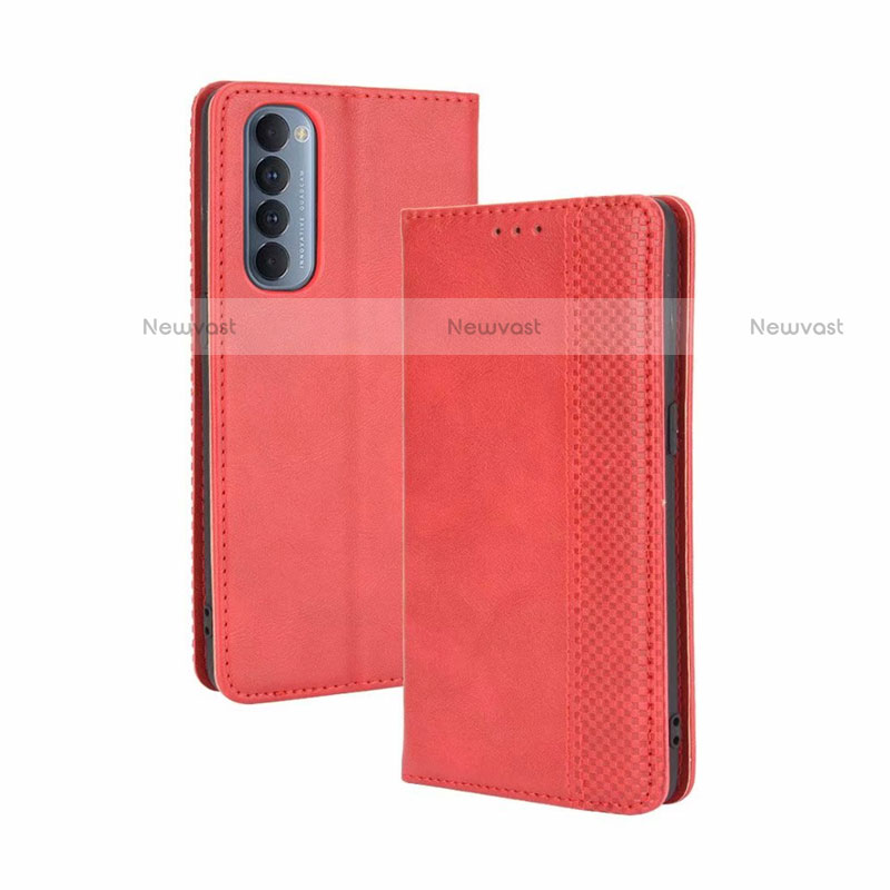 Leather Case Stands Flip Cover L01 Holder for Oppo Reno4 Pro 4G
