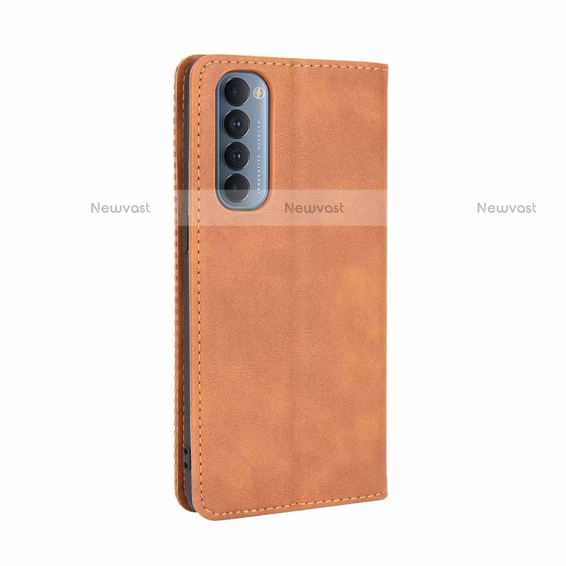 Leather Case Stands Flip Cover L01 Holder for Oppo Reno4 Pro 4G