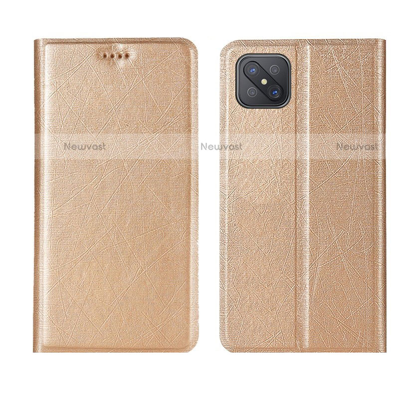 Leather Case Stands Flip Cover L01 Holder for Oppo Reno4 Z 5G