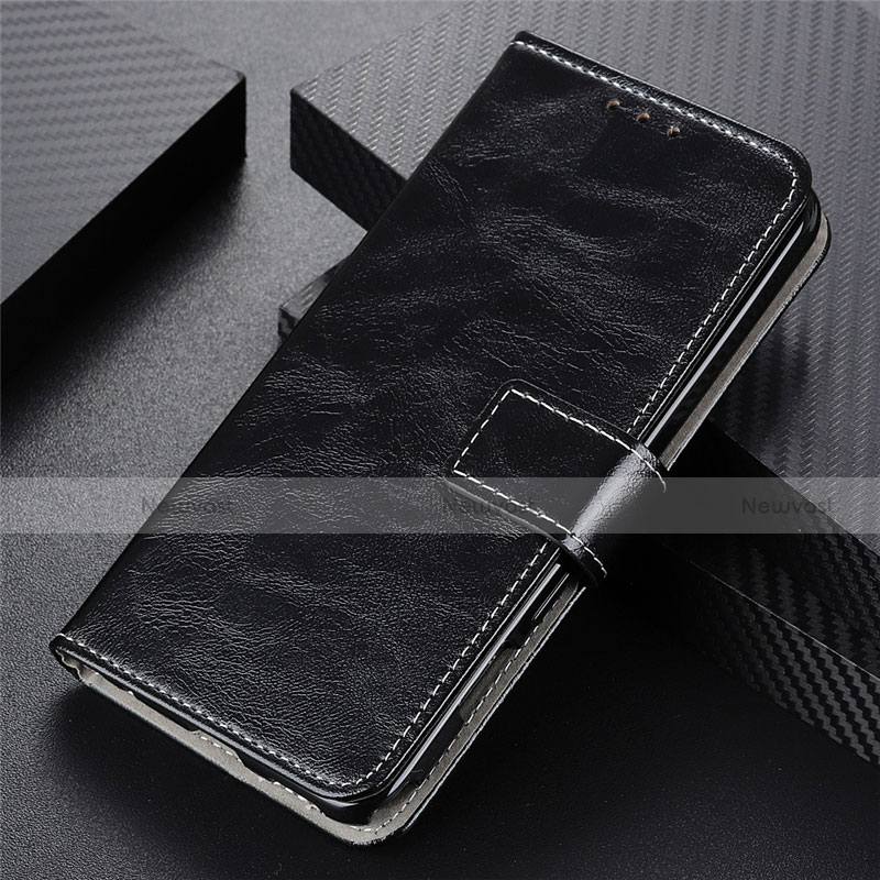 Leather Case Stands Flip Cover L01 Holder for Realme 6 Black