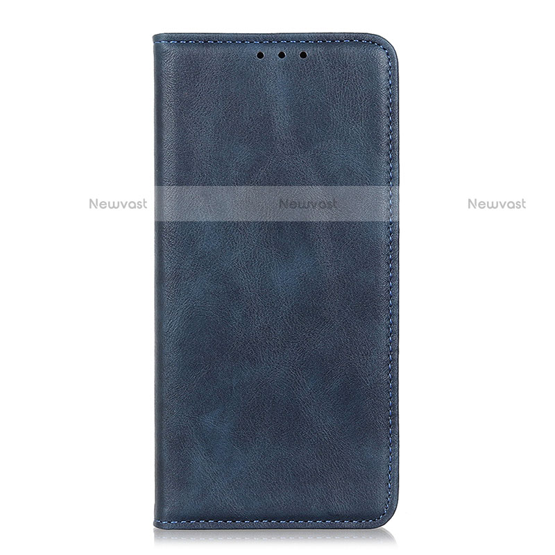 Leather Case Stands Flip Cover L01 Holder for Realme C11 Blue