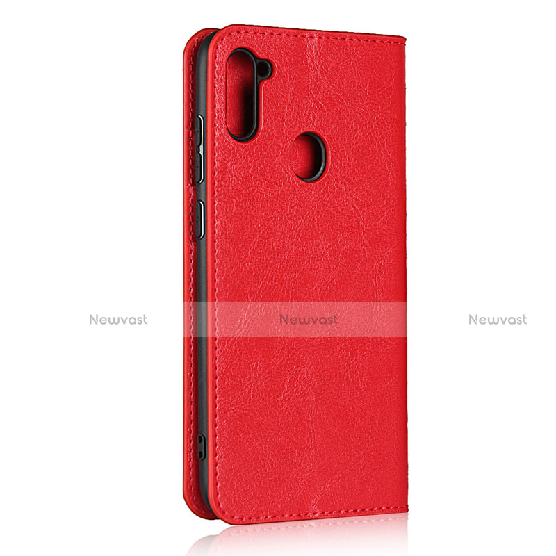 Leather Case Stands Flip Cover L01 Holder for Samsung Galaxy A11