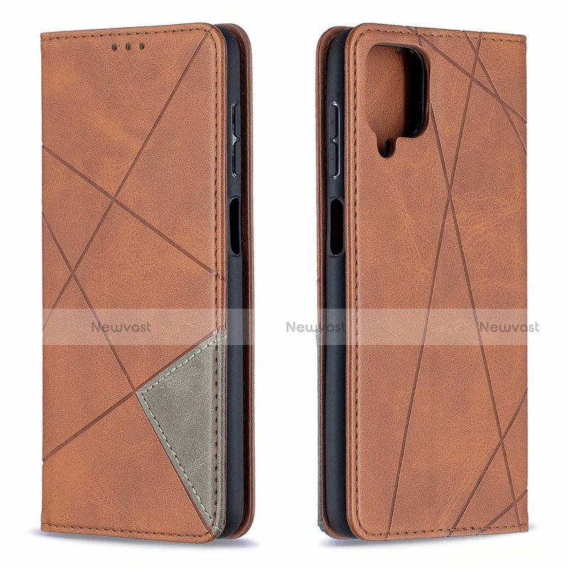 Leather Case Stands Flip Cover L01 Holder for Samsung Galaxy A12