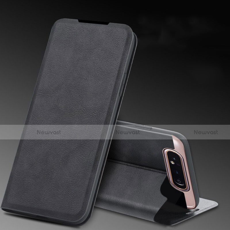 Leather Case Stands Flip Cover L01 Holder for Samsung Galaxy A80