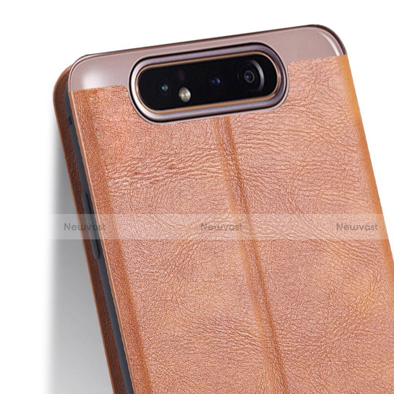 Leather Case Stands Flip Cover L01 Holder for Samsung Galaxy A90 4G