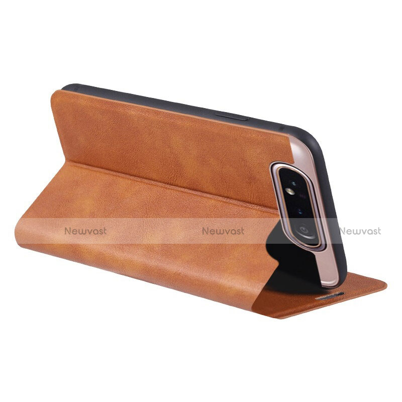 Leather Case Stands Flip Cover L01 Holder for Samsung Galaxy A90 4G