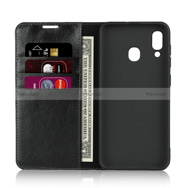 Leather Case Stands Flip Cover L01 Holder for Samsung Galaxy M10S