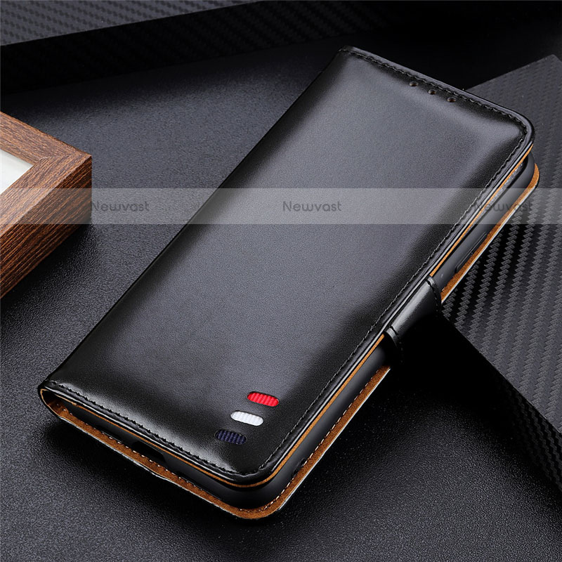 Leather Case Stands Flip Cover L01 Holder for Samsung Galaxy Note 20 Ultra 5G Black