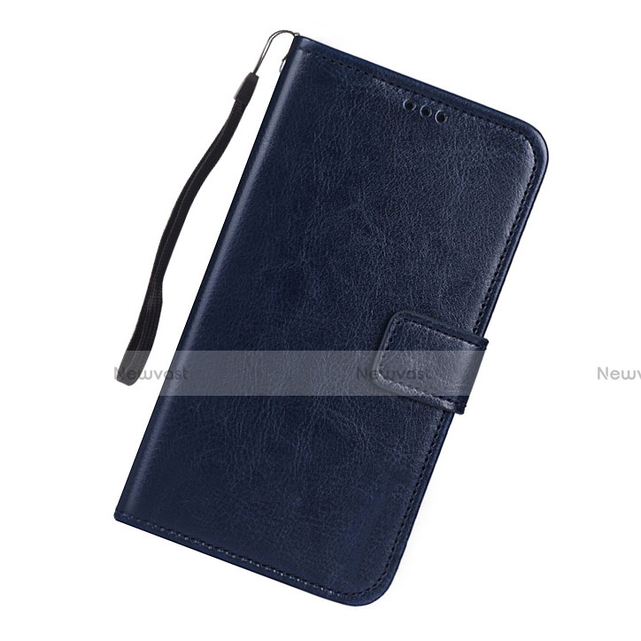 Leather Case Stands Flip Cover L01 Holder for Samsung Galaxy S10 Lite Blue