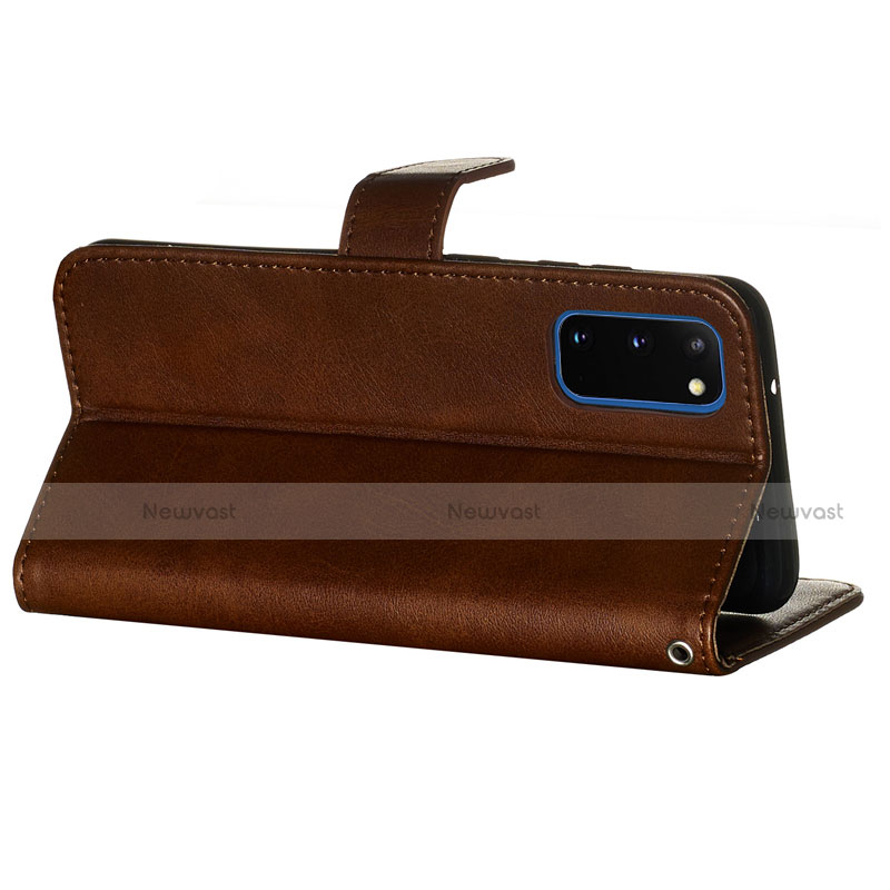 Leather Case Stands Flip Cover L01 Holder for Samsung Galaxy S20