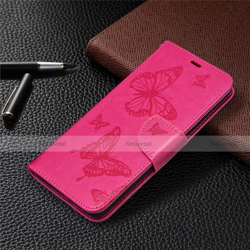 Leather Case Stands Flip Cover L01 Holder for Samsung Galaxy S20 FE 5G Hot Pink