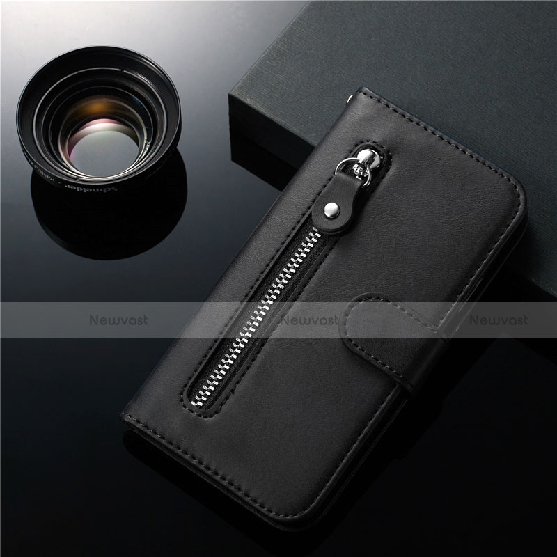 Leather Case Stands Flip Cover L01 Holder for Samsung Galaxy S20 Ultra 5G Black