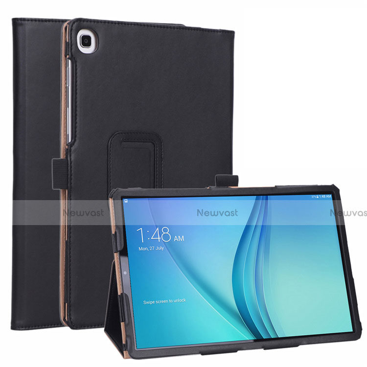 Leather Case Stands Flip Cover L01 Holder for Samsung Galaxy Tab S5e 4G 10.5 SM-T725 Black