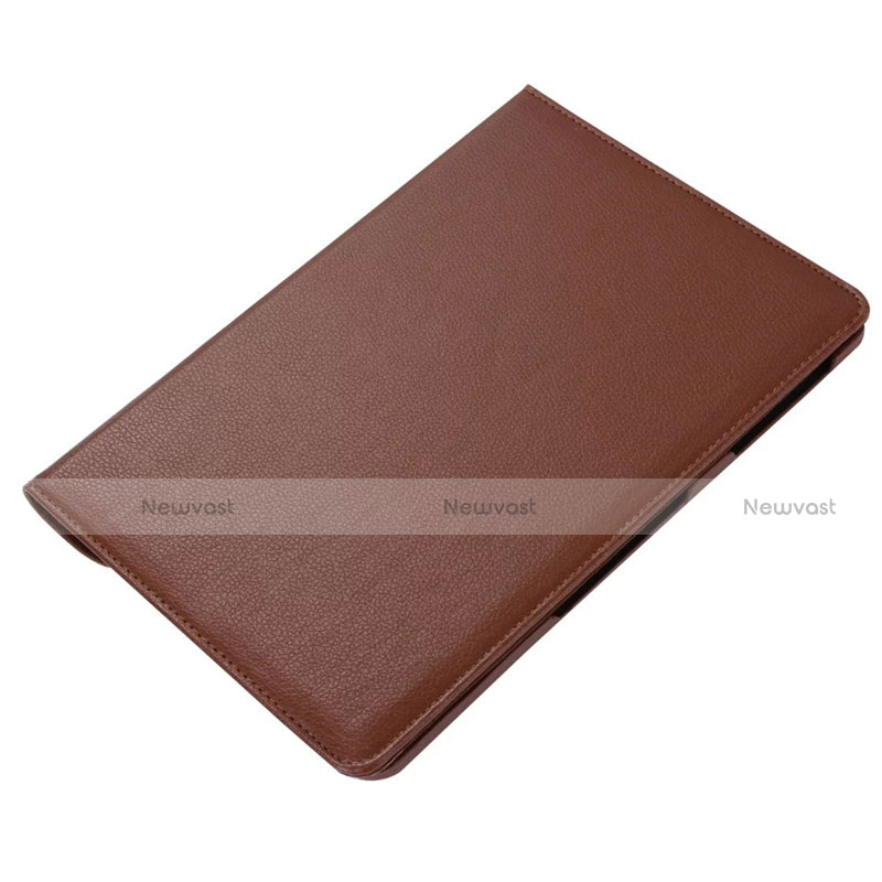 Leather Case Stands Flip Cover L01 Holder for Samsung Galaxy Tab S6 Lite 10.4 SM-P610 Brown