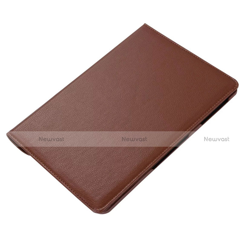 Leather Case Stands Flip Cover L01 Holder for Samsung Galaxy Tab S6 Lite 4G 10.4 SM-P615 Brown