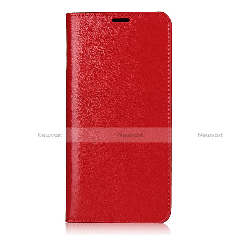 Leather Case Stands Flip Cover L01 Holder for Sharp AQUOS Sense4 Plus