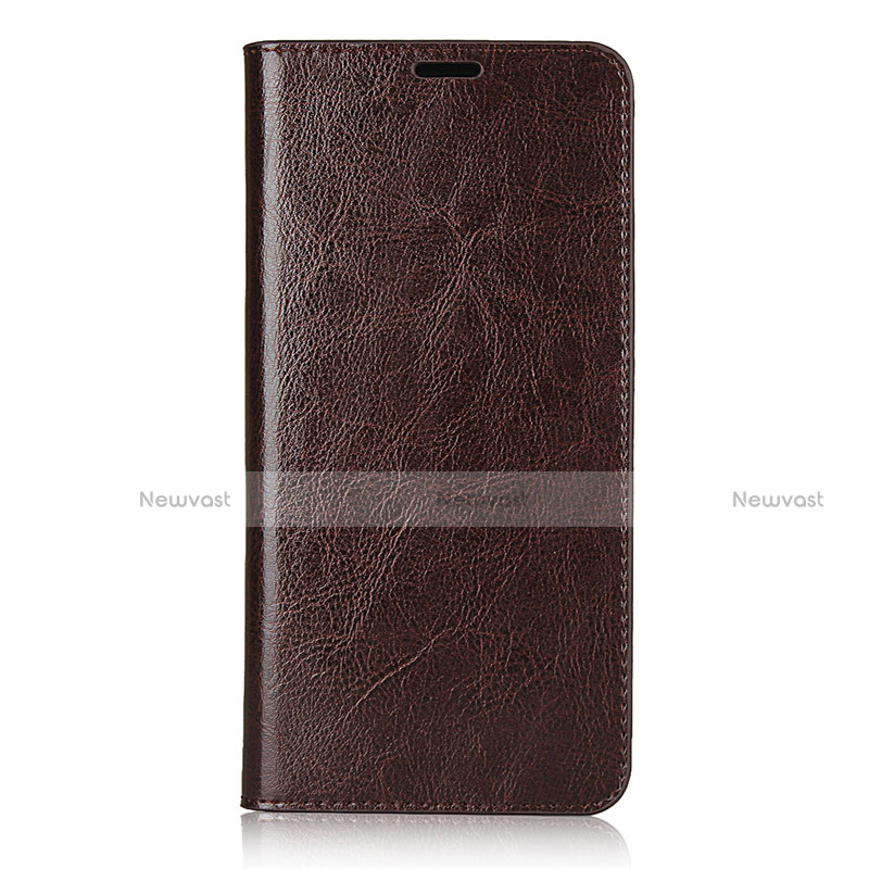 Leather Case Stands Flip Cover L01 Holder for Sharp AQUOS Sense4 Plus