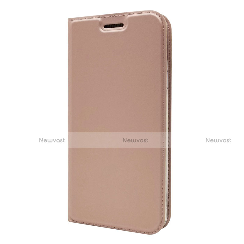 Leather Case Stands Flip Cover L01 Holder for Sony Xperia 10 Plus Rose Gold