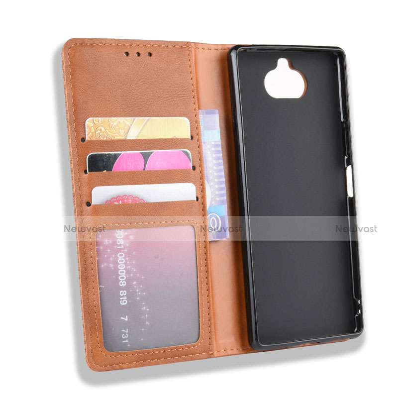 Leather Case Stands Flip Cover L01 Holder for Sony Xperia 8