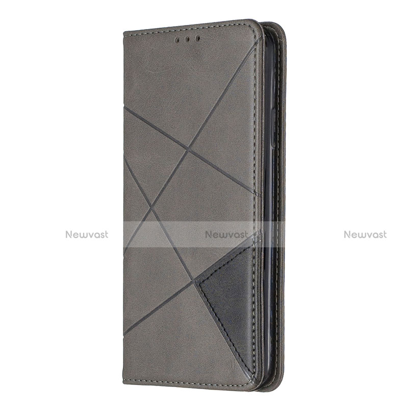 Leather Case Stands Flip Cover L01 Holder for Sony Xperia L4 Gray