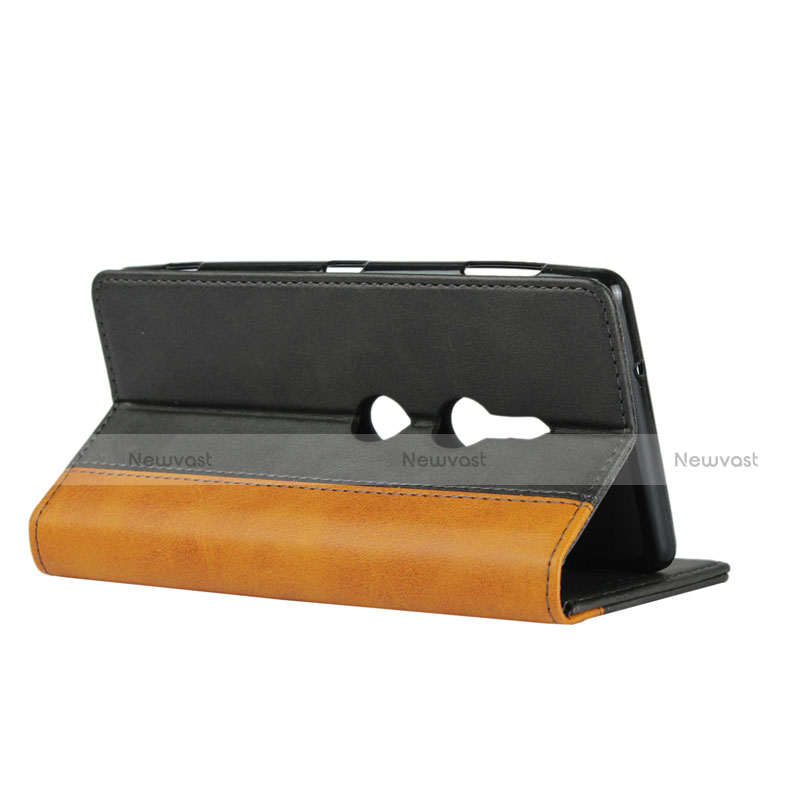 Leather Case Stands Flip Cover L01 Holder for Sony Xperia XZ2