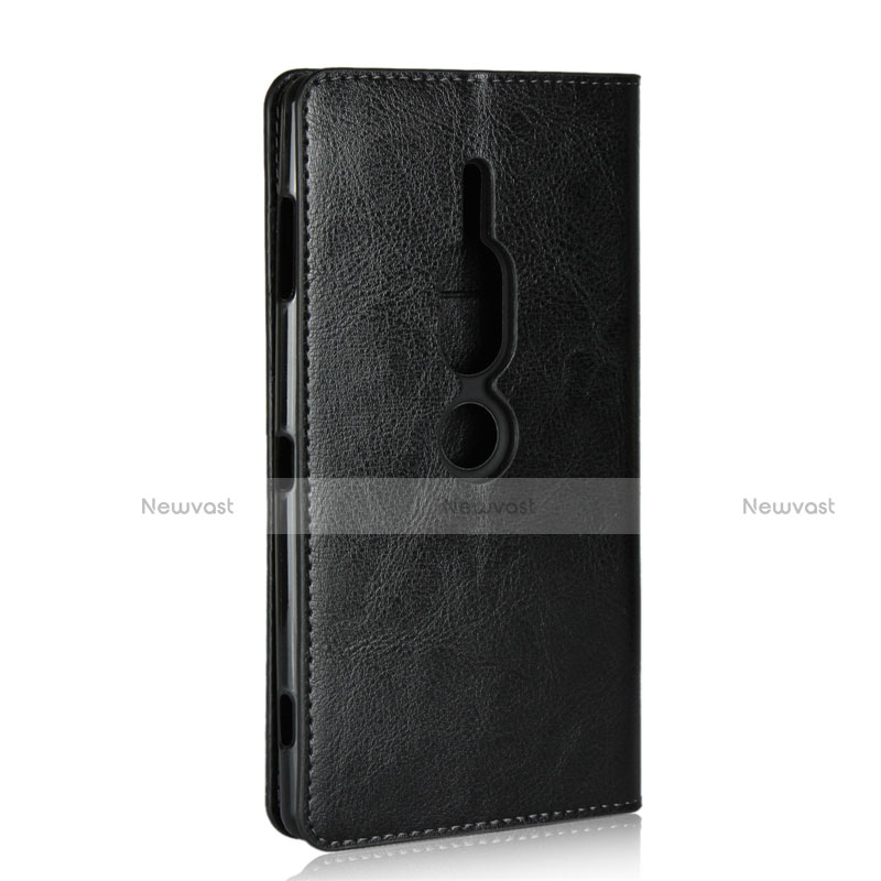 Leather Case Stands Flip Cover L01 Holder for Sony Xperia XZ2 Premium