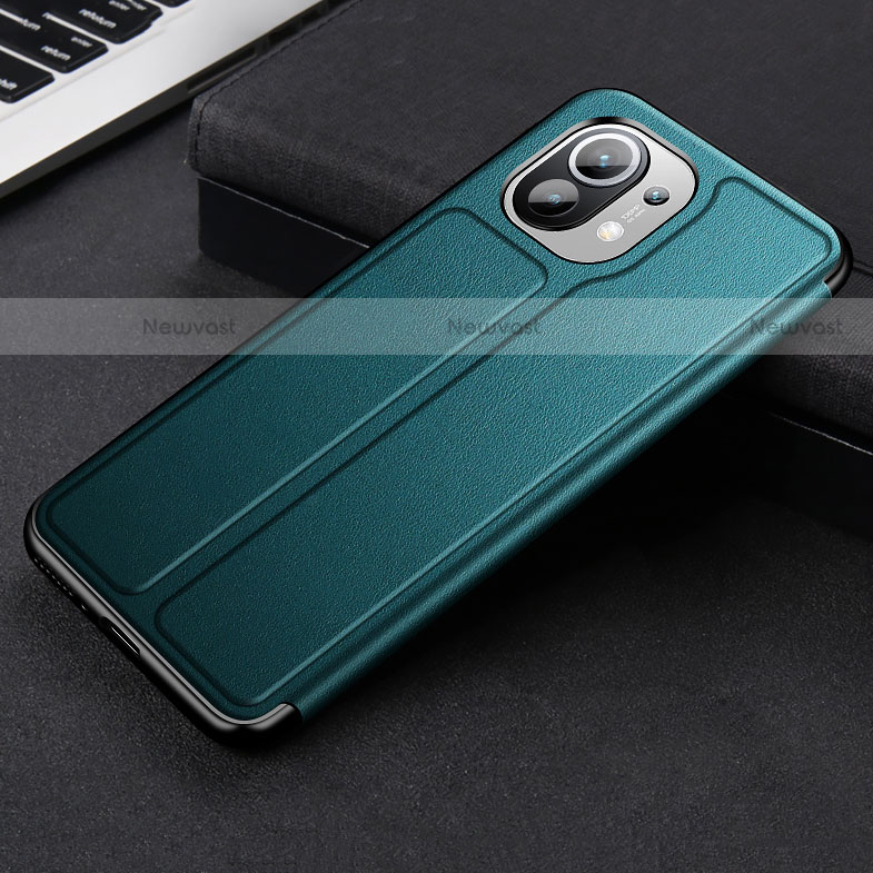Leather Case Stands Flip Cover L01 Holder for Xiaomi Mi 11 Lite 4G