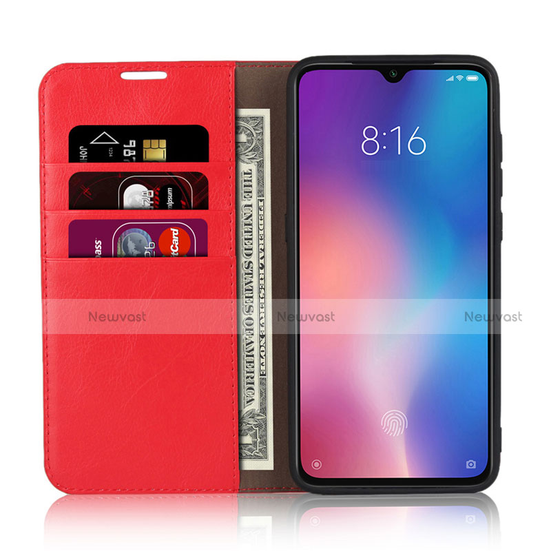 Leather Case Stands Flip Cover L01 Holder for Xiaomi Mi 9 Lite