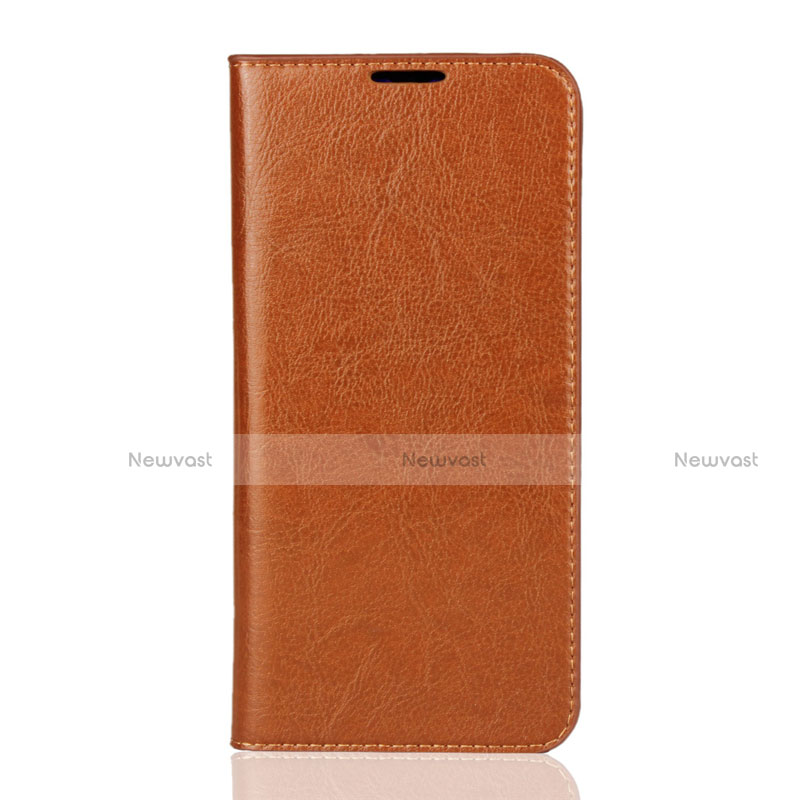 Leather Case Stands Flip Cover L01 Holder for Xiaomi Mi 9 Orange