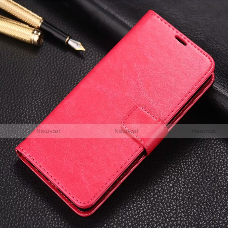 Leather Case Stands Flip Cover L01 Holder for Xiaomi Redmi 8 Red